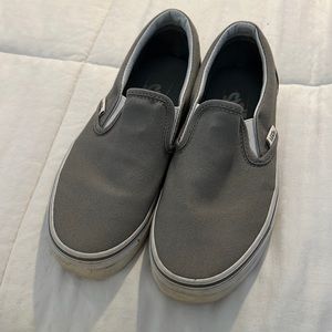 Vans Slip-On Sneakers in Charcoal